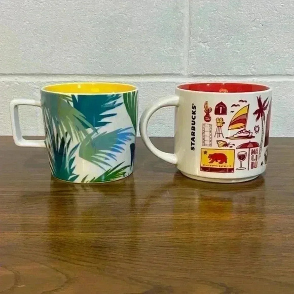 Starbucks HAWAII/CALIFORNIA"Been‎ There Series" Across the Globe Coffee Mug Set - Picture 2 of 13